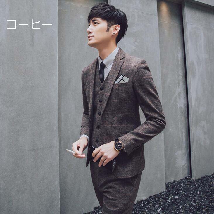 新规入荷続々 メンズスーツ 3点セット ジャケット+ベスト+パンツ 結婚式スーツ チェック柄 スリーピース フォーマル シングルスーツ ビジネススーツ メンズ スーツ セットアップ パーティー カジュ 新规入荷続々 メンズスーツ 3点セット ジャケット+ベスト+パンツ 結婚式スーツ チェック柄 スリーピース フォーマル シングルスーツ ビジネススーツ メンズ スーツ セットアップ パーティー カジュ