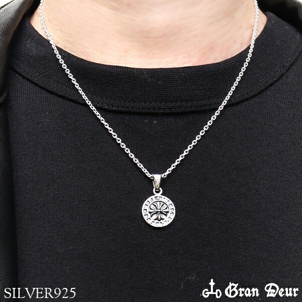フレアクロス コイン サファイア シルバーネックレス チェーン付 ペンダント サファイア フレアクロス コイン サファイア シルバーネックレス チェーン付 ペンダント サファイア
