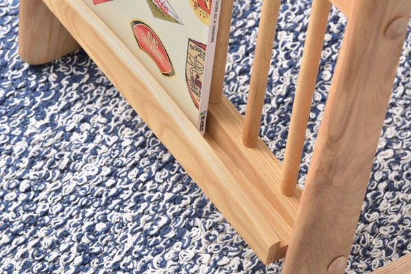 サイドテーブル 机 テーブル ベッド おしゃれ サイドラック ナイトテーブル カジュアル ソファサイド パソコン 寝室 リビング コの字型 ベッドサイドテーブル マガジンラック付き ナチュラル 北欧