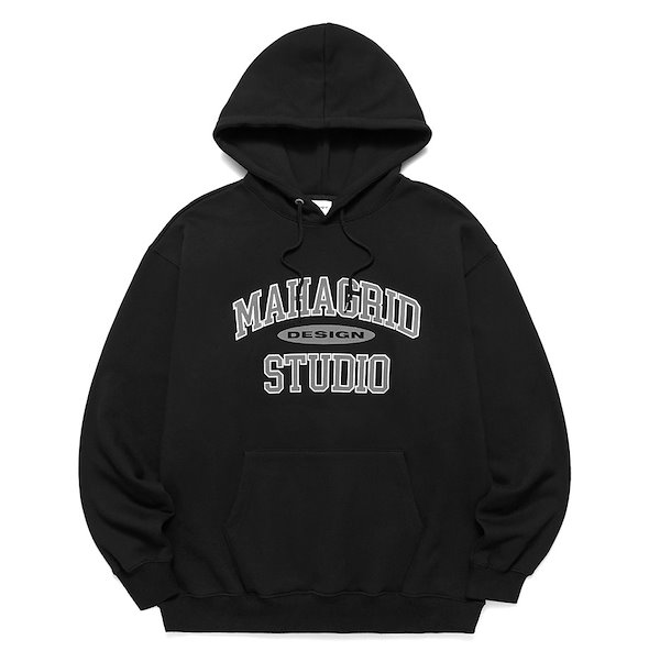 【Stray Kids アイエン着用】 正規品 COLLEGE LOGO HOODIE フードT オーバーフィット 長袖 レディース メンズ コットン  韓国ファッション 韓国ブランド