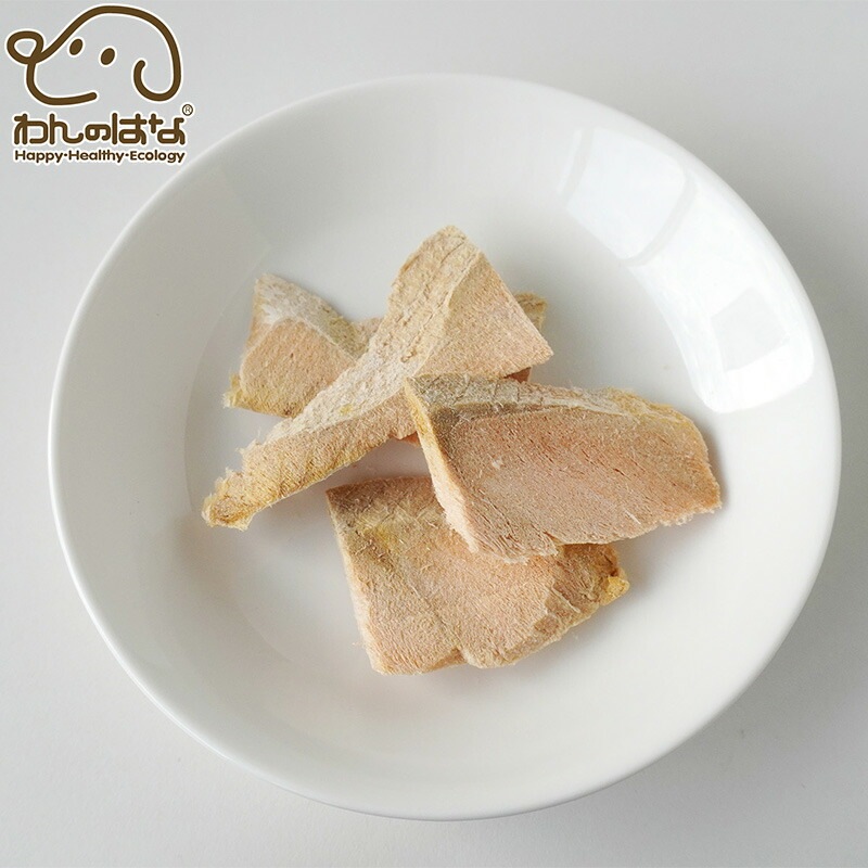 ホワイトフォックス 北海道産 秋鮭のフリーズドライ スライス 犬猫用 120g