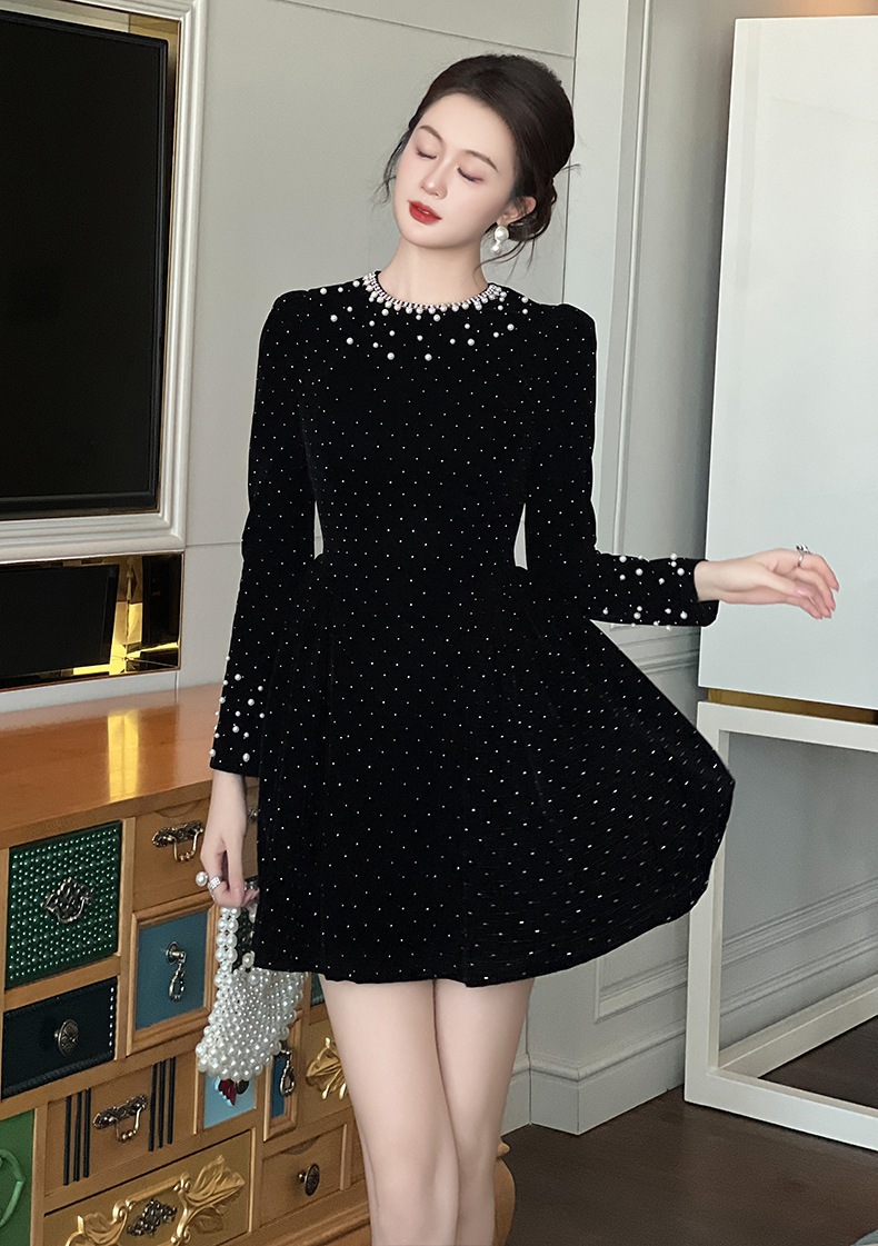 【JY.上品】 秋 ショート キラキラ ドレス パーティー キャバ 大人 同窓会 披露宴 卒業式 結婚式 演奏会 ウェディング 二次会 メガ割