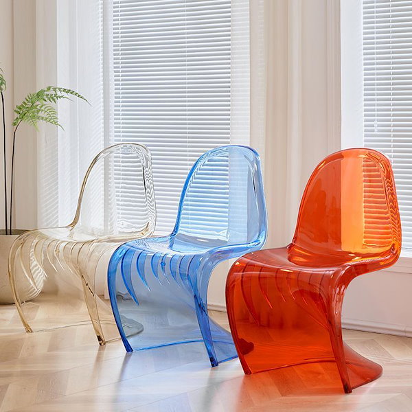 Qoo10] ダイニングチェア 透明チェア デザイナー