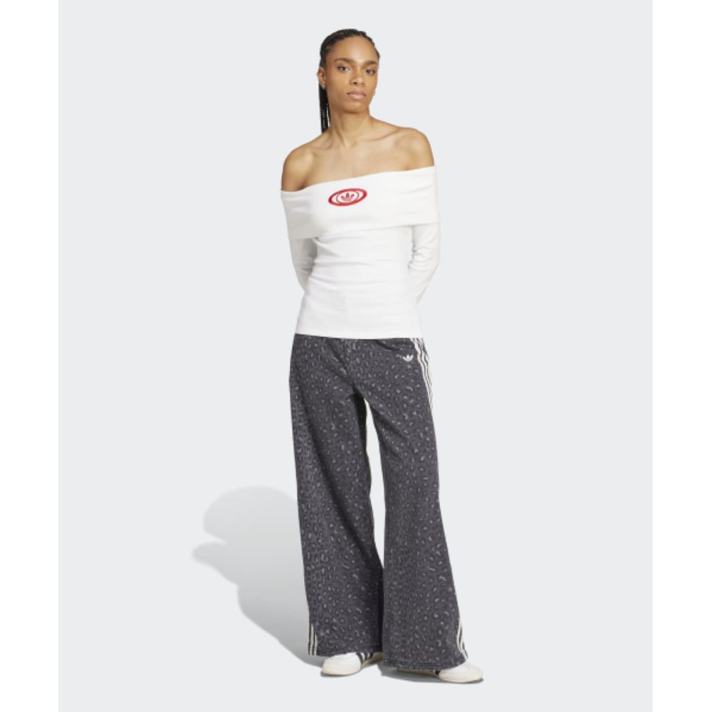 adidas Off-shoulder top in white KA2691 adidas Off-shoulder top in white KA2691