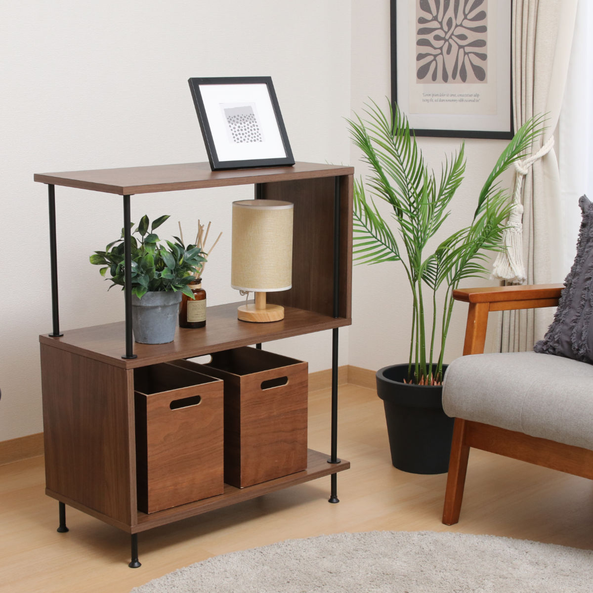 EZBO S字ディスプレイラック 幅60cm 3段 工具不要 ラック 棚 S字 収納 ディスプレイ 木目調 背面化粧 イジボ 組立簡単 A4 リビング 本棚 間仕切り 三段 ツイストロック EZBO S字ディスプレイラック 幅60cm 3段 工具不要 ラック 棚 S字 収納 ディスプレイ 木目調 背面化粧 イジボ 組立簡単 A4 リビング 本棚 間仕切り 三段 ツイストロック