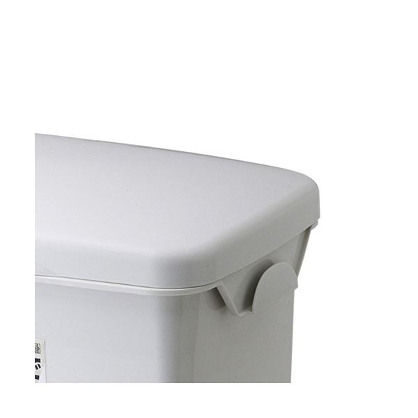 （まとめ）リス HOME＆HOME ペダルペール ワイド 15L グレー 1台[x5]