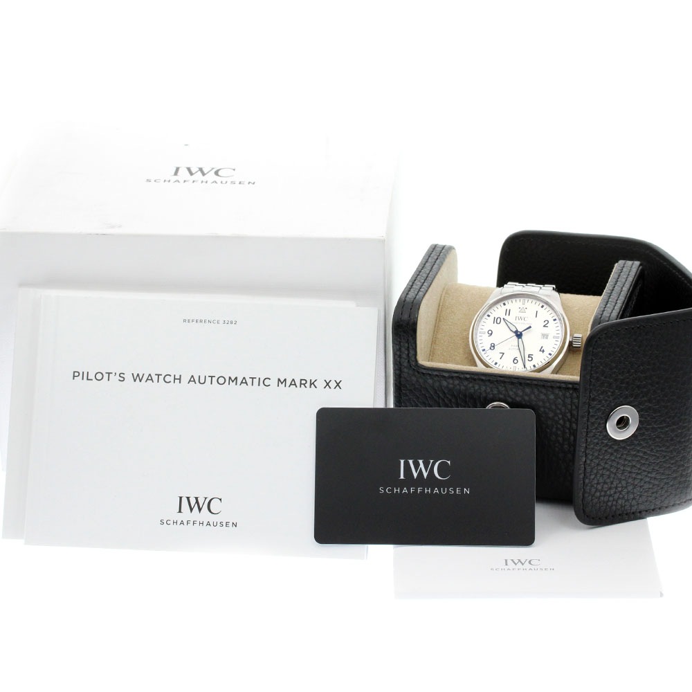 IWC SCHAFFHAUSEN IW328208 パイロットウォッチ マークXX デイト 自動巻き メンズ 良品 箱・保証書付き_845434【中古】