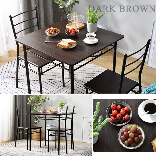 【ダーク国内発送/保証付き】ダイニングテーブル ダイニングセット ダイニング3点セット 2人掛け 食卓 椅子 チェア 【ダーク国内発送/保証付き】ダイニングテーブル ダイニングセット ダイニング3点セット 2人掛け 食卓 椅子 チェア