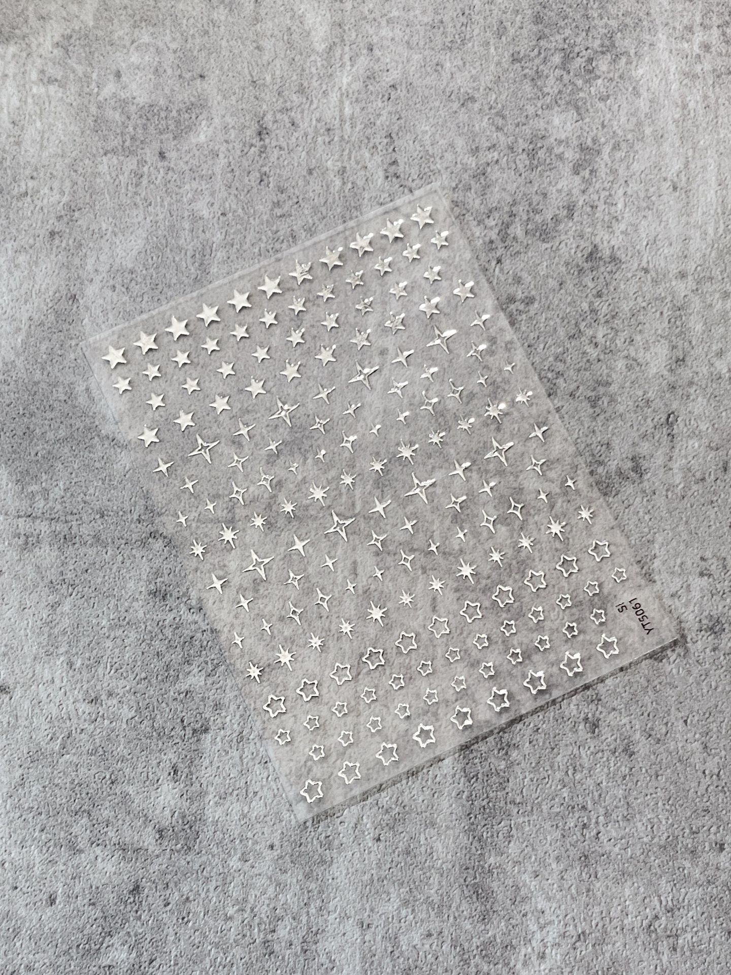 【1点ご購入 で10点プレゼントいたします】金の星ネイルシールシンプルでかわいいポップなデコレーションシール