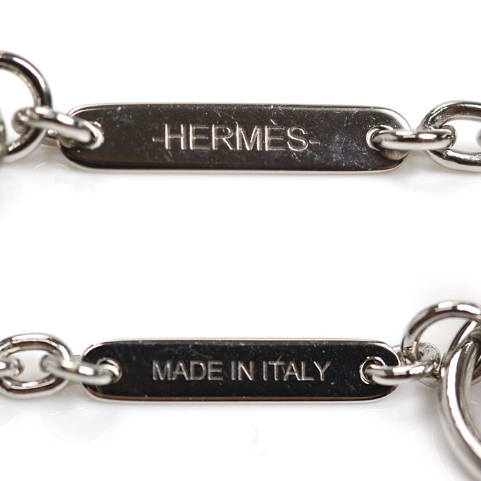 HERMES エルメス メタル パナッシュ ネックレス H077298FB00 48/58cm ユニセックス 中古 美品 HERMES エルメス メタル パナッシュ ネックレス H077298FB00 48/58cm ユニセックス 中古 美品