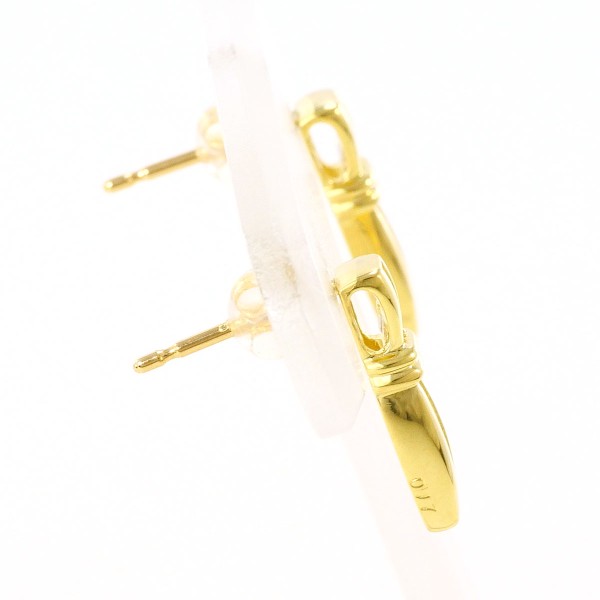 K18 18金 YG ピアス ダイヤ 0.17×2 中古 K18 18金 YG ピアス ダイヤ 0.17×2 中古