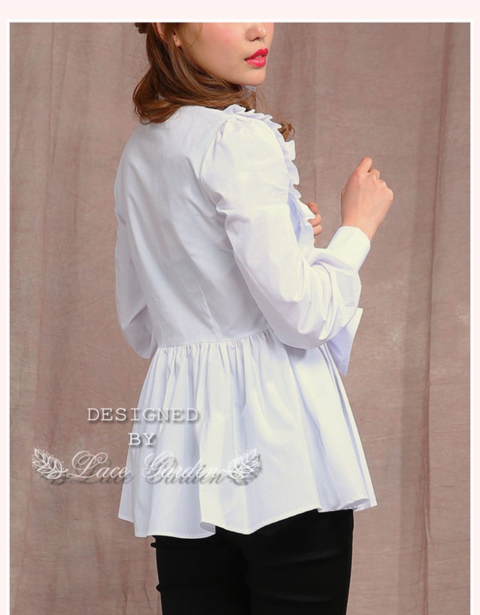 ヨーロッパ中世公爵 宮廷服 女性用 上着 ブラウス ヴィンテージ パンク＆ゴシック 中世 シャツ 17世紀 お姫様 洋服 演劇 コット風 レディース コスチューム パーティー 演出 ステージ 公爵