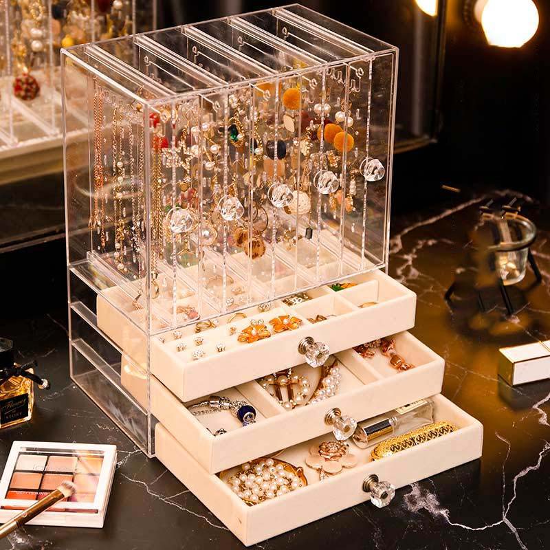 イヤリングのアクセサリー箱を大きくする 家庭用小物収納展示棚 大容量耳釘台戒指箱 イヤリングのアクセサリー箱を大きくする 家庭用小物収納展示棚 大容量耳釘台戒指箱
