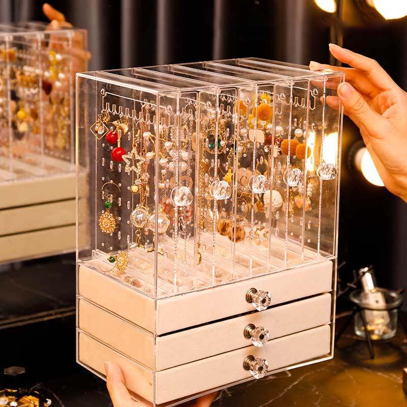 イヤリングのアクセサリー箱を大きくする 家庭用小物収納展示棚 大容量耳釘台戒指箱 イヤリングのアクセサリー箱を大きくする 家庭用小物収納展示棚 大容量耳釘台戒指箱