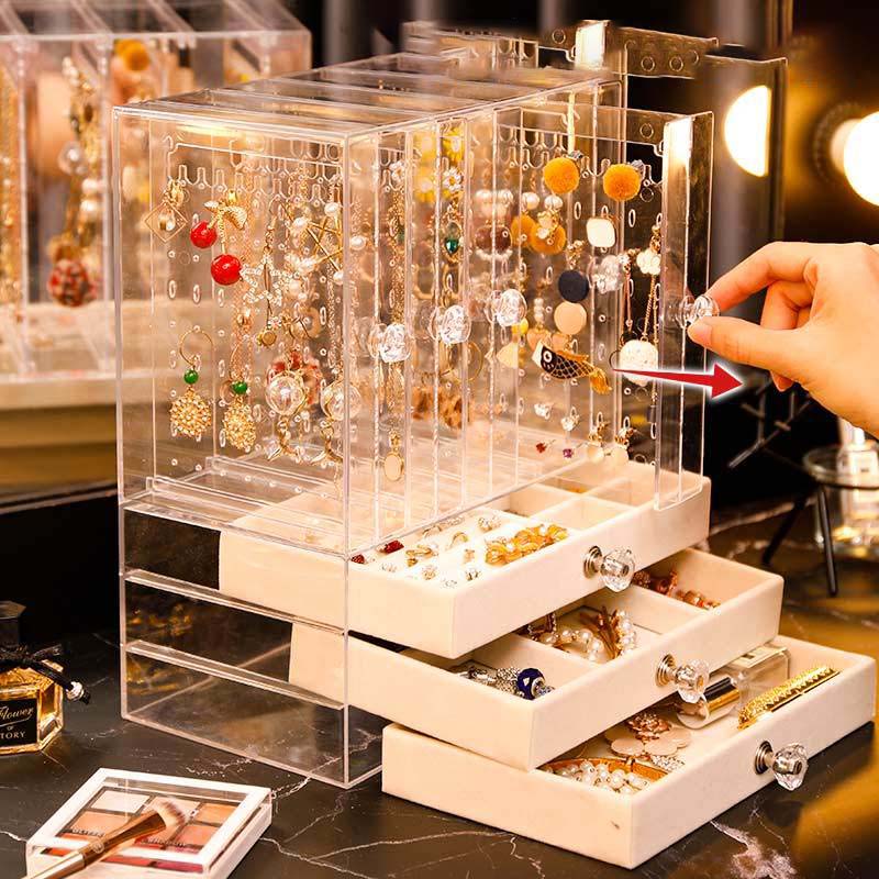 イヤリングのアクセサリー箱を大きくする 家庭用小物収納展示棚 大容量耳釘台戒指箱 イヤリングのアクセサリー箱を大きくする 家庭用小物収納展示棚 大容量耳釘台戒指箱