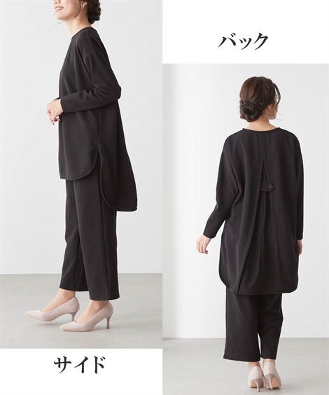 チュニック シニアファッション リラックスジャージセットアップ チュニック シニアファッション リラックスジャージセットアップ