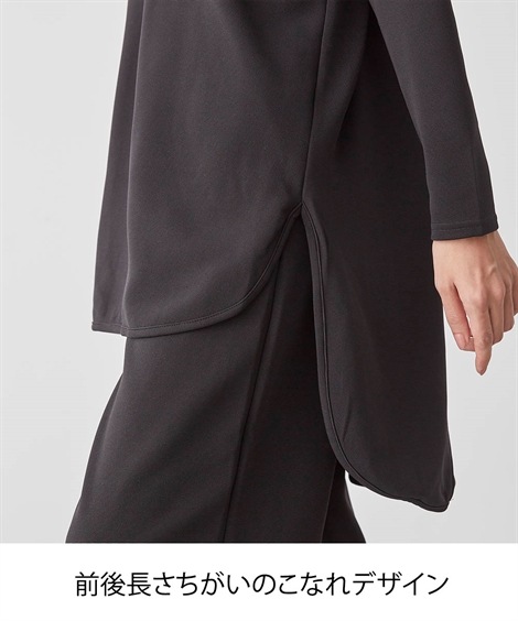 チュニック シニアファッション リラックスジャージセットアップ チュニック シニアファッション リラックスジャージセットアップ