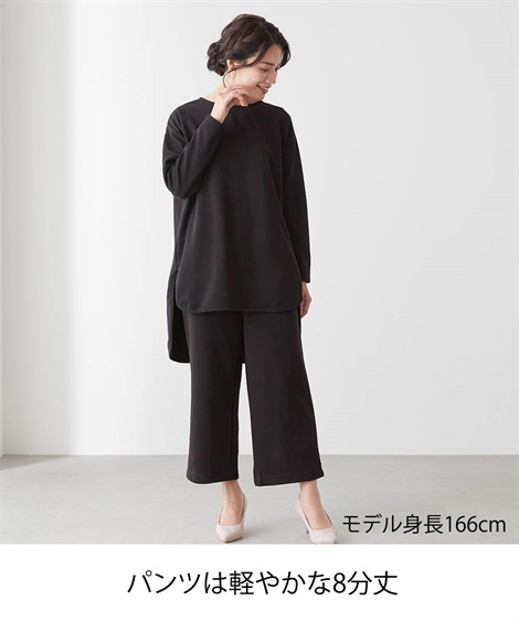 チュニック シニアファッション リラックスジャージセットアップ チュニック シニアファッション リラックスジャージセットアップ