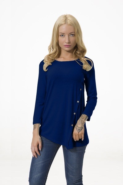 ファッション女性ロングスリーブトップボタンデザインカジュアルブラウスラウンドネックシャツ秋Tシャツ6色 ファッション女性ロングスリーブトップボタンデザインカジュアルブラウスラウンドネックシャツ秋Tシャツ6色