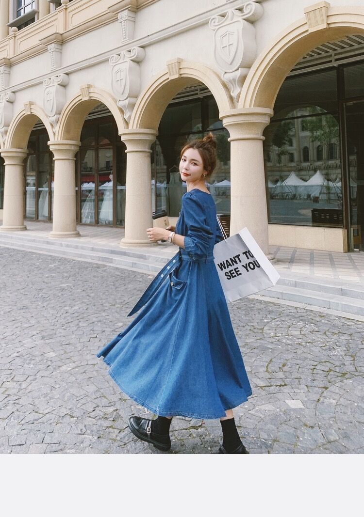 新作 秋冬 レディース 春夏 ワンピース ひざ下 ミモレ丈 7分丈 袖あり 長袖 ラウンドネック 新作 秋冬 レディース 春夏 ワンピース ひざ下 ミモレ丈 7分丈 袖あり 長袖 ラウンドネック