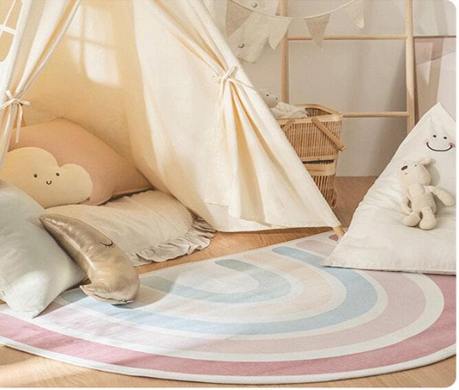 【期間特恵】厚手 ラグ カーペット かわいい 半円形 虹色 ラグマット 160*230cm ins風 子供部屋 オールシーズン 寝室 リビング おしゃれ 滑り止め 絨毯 じゅうたん rug 祝いプレゼ 【期間特恵】厚手 ラグ カーペット かわいい 半円形 虹色 ラグマット 160*230cm ins風 子供部屋 オールシーズン 寝室 リビング おしゃれ 滑り止め 絨毯 じゅうたん rug 祝いプレゼ