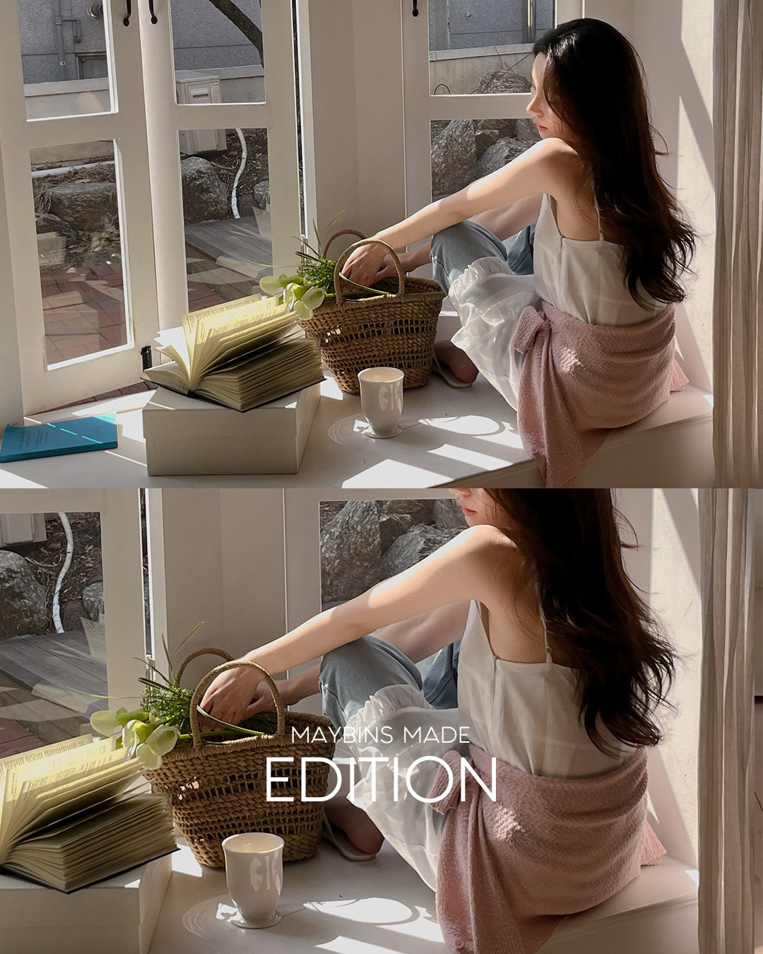 [MADE] ティフフリルロングワンピース韓国ファッション レディース