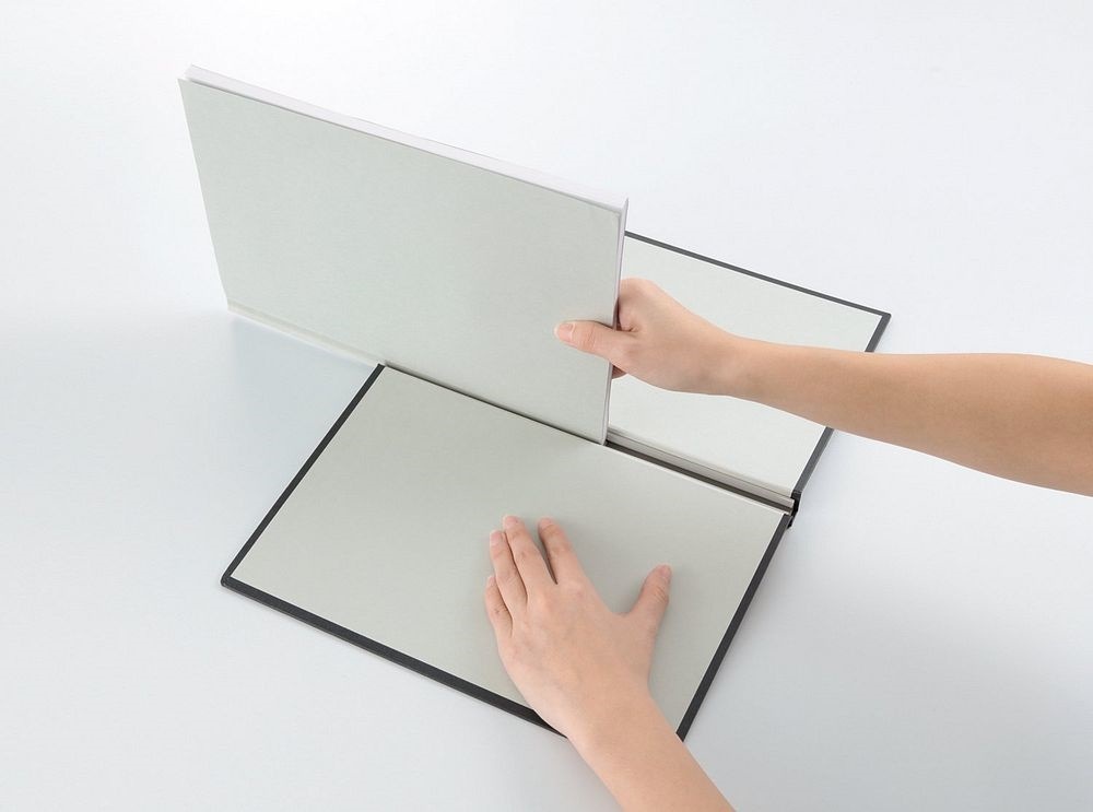 （まとめ買い）製本工房 A4 100枚収納 ブラック KS100A4B [x3]