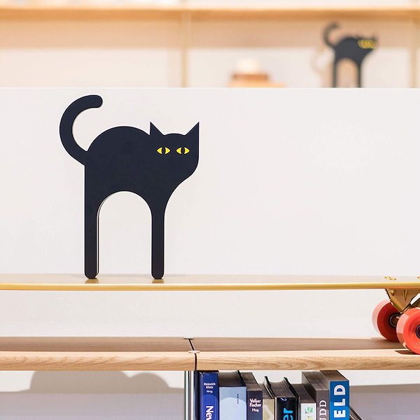Qoo10] 黒猫 置物 オーナメント木製 オブジェ