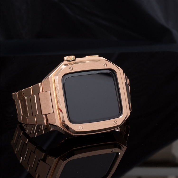 アップルウォッチ バンド ステンレス 高品質 一体型 フレーム保護 シンプル ビジネス