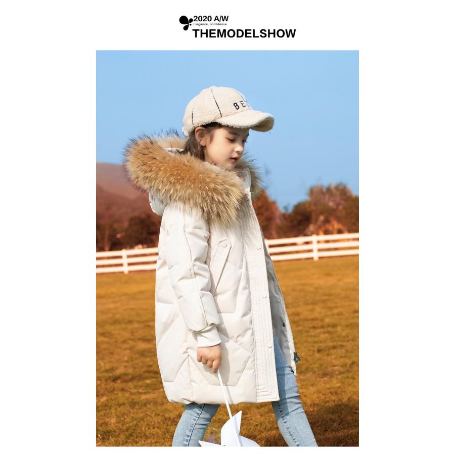 ダウンコート キッズ 子供服 女の子 アウター ダウンジャケット フード付き キッズ 子供 ダウンコート ロング 通学 キッズ服 防寒 秋冬 ジュニア アウター 冬 通