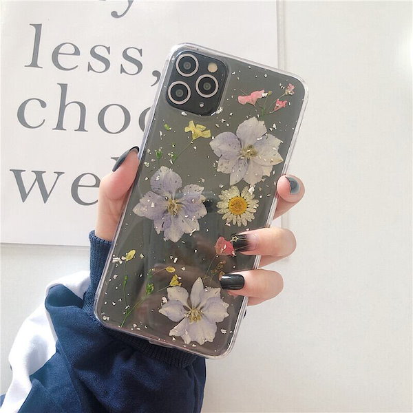 Qoo10] iphoneケース 花 押し花 きれい