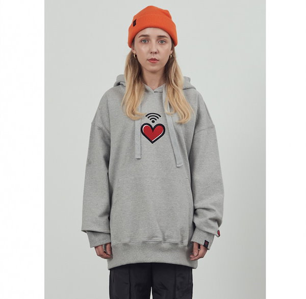 [Stray Kidsスンミン着用] Heart Wi-Fi Overfit Hood トレーナー スウェット パーカー ジャケット Tシャツ  トップス アウター