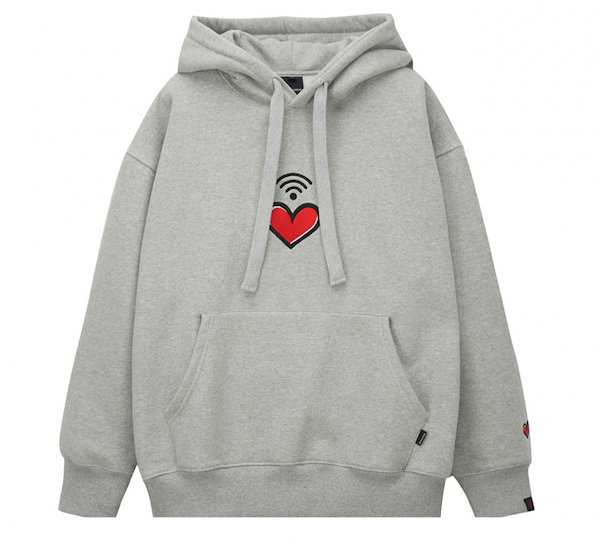 [Stray Kidsスンミン着用] Heart Wi-Fi Overfit Hood トレーナー スウェット パーカー ジャケット Tシャツ  トップス アウター