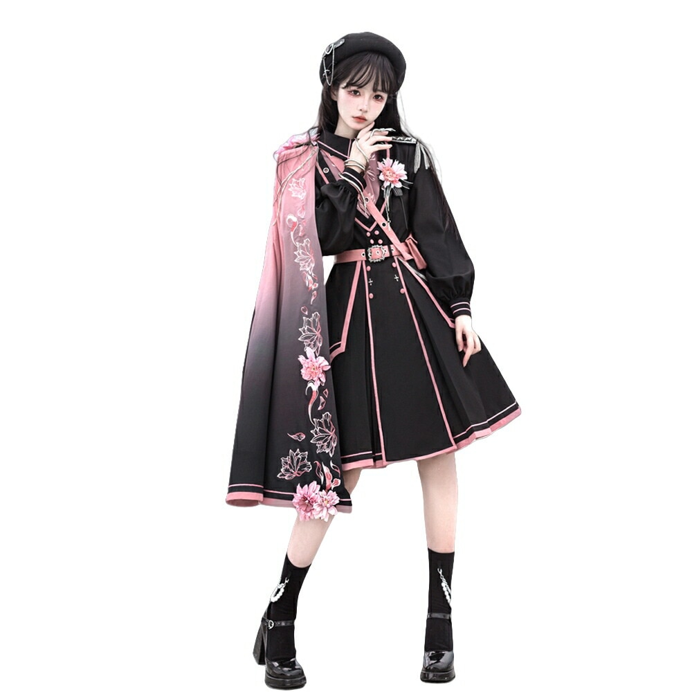 Qoo10] ミニロリ 軍服ロリータ ゴスロリ 大正風