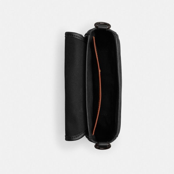 COACH チャーター フラップ クロスボディ 18 シグネチャー ショルダー