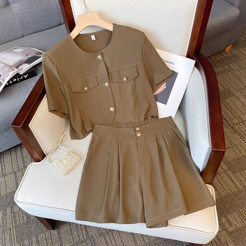 ワークデザインセット ワイドショーツ シルエット強調スーツ・セットアップ ワークデザインセット ワイドショーツ シルエット強調スーツ・セットアップ