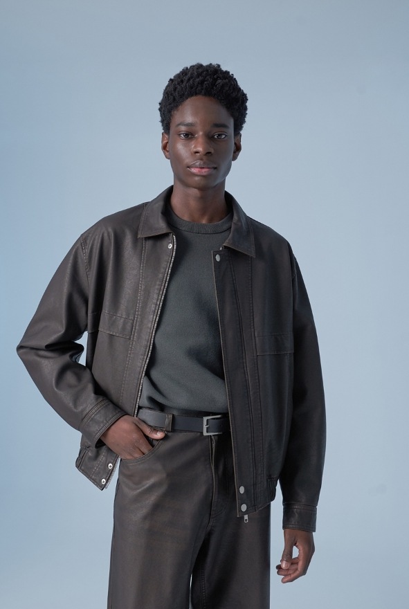 [SPERONE] Overfit washed heritage jacket