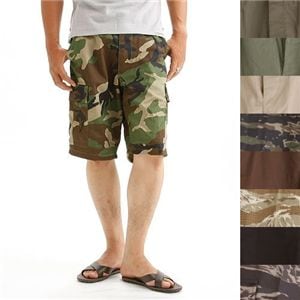 アメリカ軍 BDU カーゴ ショートパンツ Sサイズ リップストップ 3カラーデザート レプリカ 米軍 ミリタリーパンツ 迷彩服