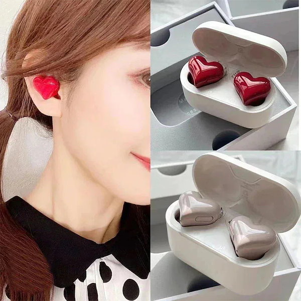 『正規品 』HeartBuds ワイヤレスイヤホン　まとめセット ハート型ワイヤレスイヤホン「HeartBuds」の新色、BlueとPurple