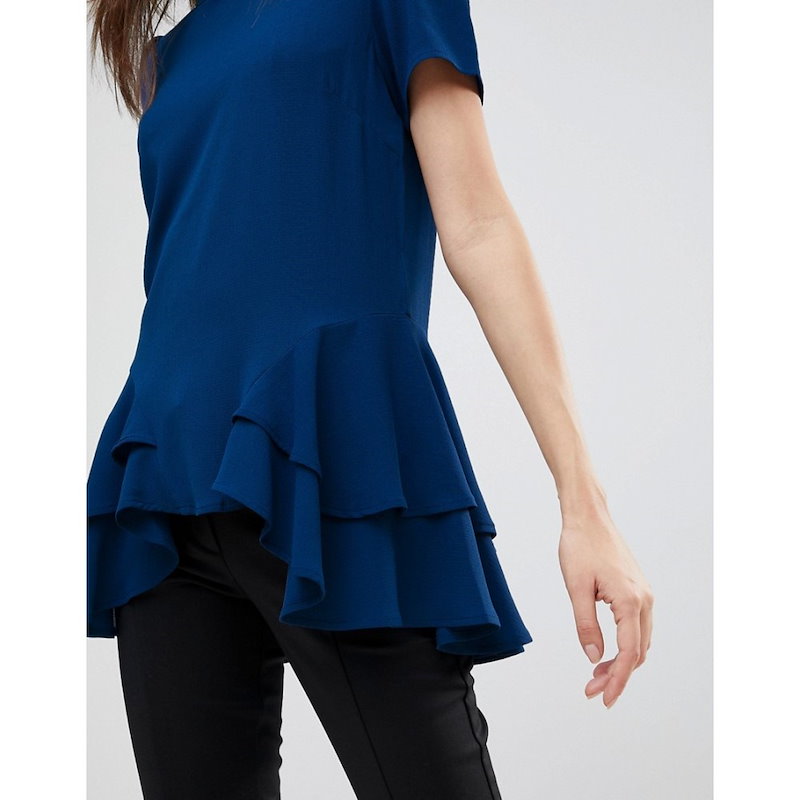 ワイ エー エス レディース トップス【Y.A.S Saisfuls Layered Top】Blue ワイ エー エス レディース トップス【Y.A.S Saisfuls Layered Top】Blue
