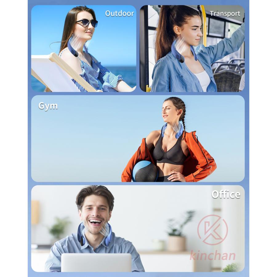 【2024年夏新モデル ネックファン 】羽根なし ネッククーラー 4000mAh大容量 携帯扇風機 段階風量調節 大風量 Type-C充電式 静音 軽量 首掛け 小型 【2024年夏新モデル ネックファン 】羽根なし ネッククーラー 4000mAh大容量 携帯扇風機 段階風量調節 大風量 Type-C充電式 静音 軽量 首掛け 小型