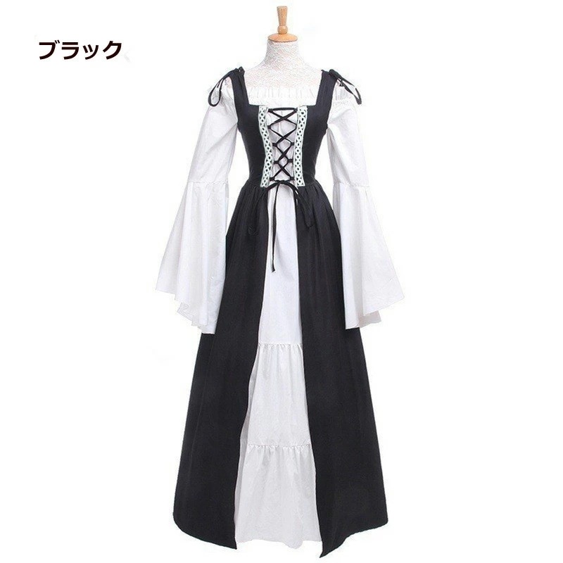 【限定セール】宮廷服ドレス 仮面舞踏会ドレス 黒 紫 ゴシック様式 ビクトリア 風 2点セット 学園祭 文化祭 舞踏会 コスチューム 全9色 ワンピース パーティードレス 衣装 コスプレ クリスマス 【限定セール】宮廷服ドレス 仮面舞踏会ドレス 黒 紫 ゴシック様式 ビクトリア 風 2点セット 学園祭 文化祭 舞踏会 コスチューム 全9色 ワンピース パーティードレス 衣装 コスプレ クリスマス