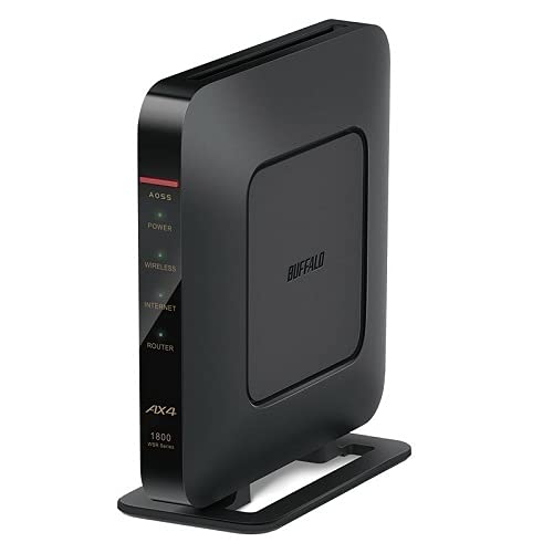 バッファロー WSR-1800AX4S/DBK [Wi-Fi 6(11ax)対応Wi-Fiルーター 1201+573Mbps AirStation]