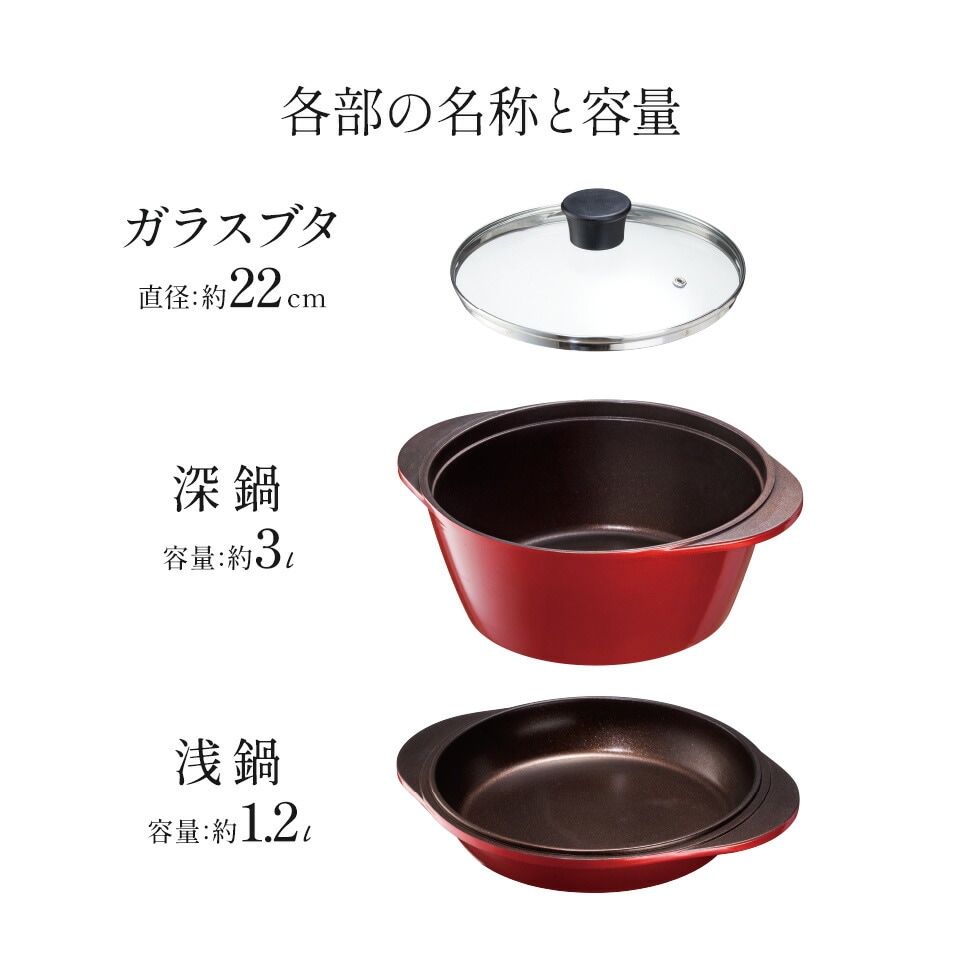 スケーター 水なし万能鍋 ベーシック ANWP1 4973307289354