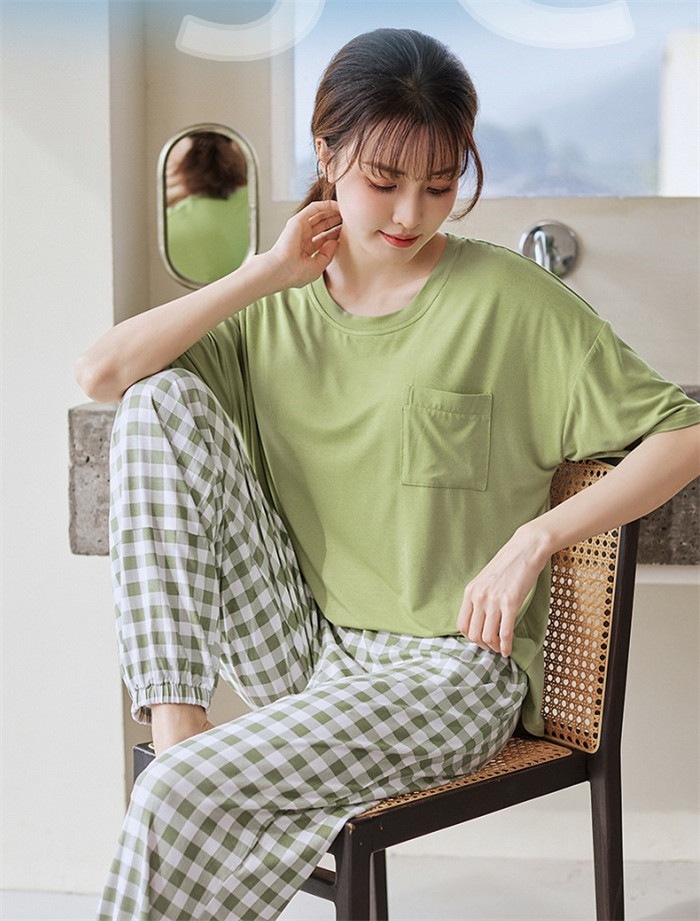 チェッカーメッシュトップス、アジャスタブルパンツ　セットアップ　L チェッカーメッシュトップス、アジャスタブルパンツ セットアップ L