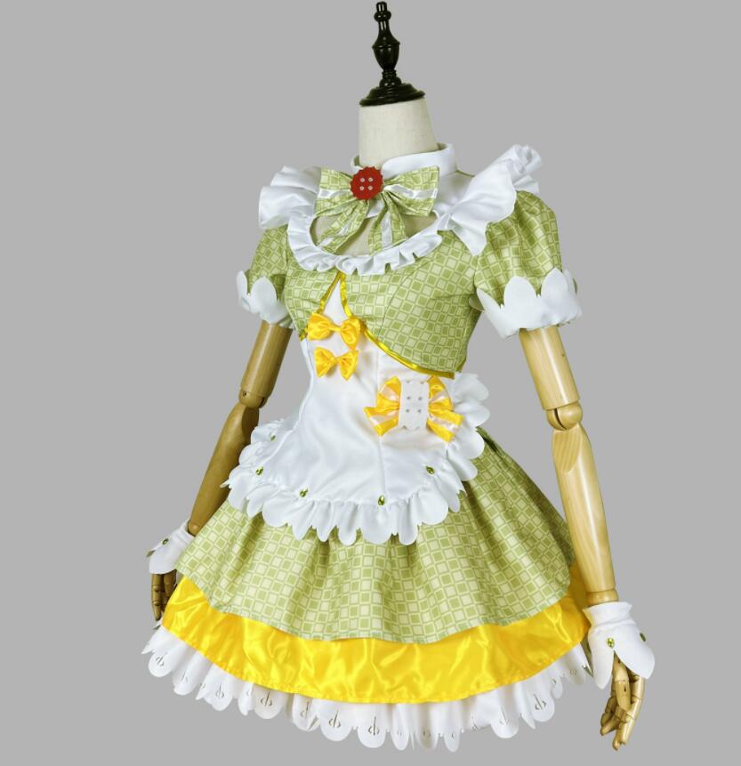 レディースメイドドレス 妲己服 コスム コスプレ ハロウィン衣装 リボン付き メイドワンピース コスプレ衣装 コスプレ衣装 メイド服 少女ドレス ロリータ 女装 仮装 半袖 ワンピース loli