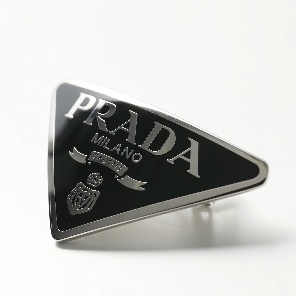 アクセサリーまとめ PRADA プラダ バレッタ 1IF050 2BA6 レディース トライアングル