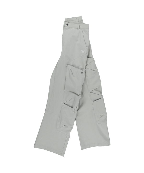 sansangear 25SS ナイロンテックパンツ グレー sansangear 25SS ナイロンテックパンツ グレー