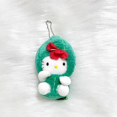 ご当地キティ　沖縄限定　ゴーヤー　マスコット　キーホルダー　新品 ハローキティ - ご当地キティ ハローキティ沖縄限定 ゴーヤ
