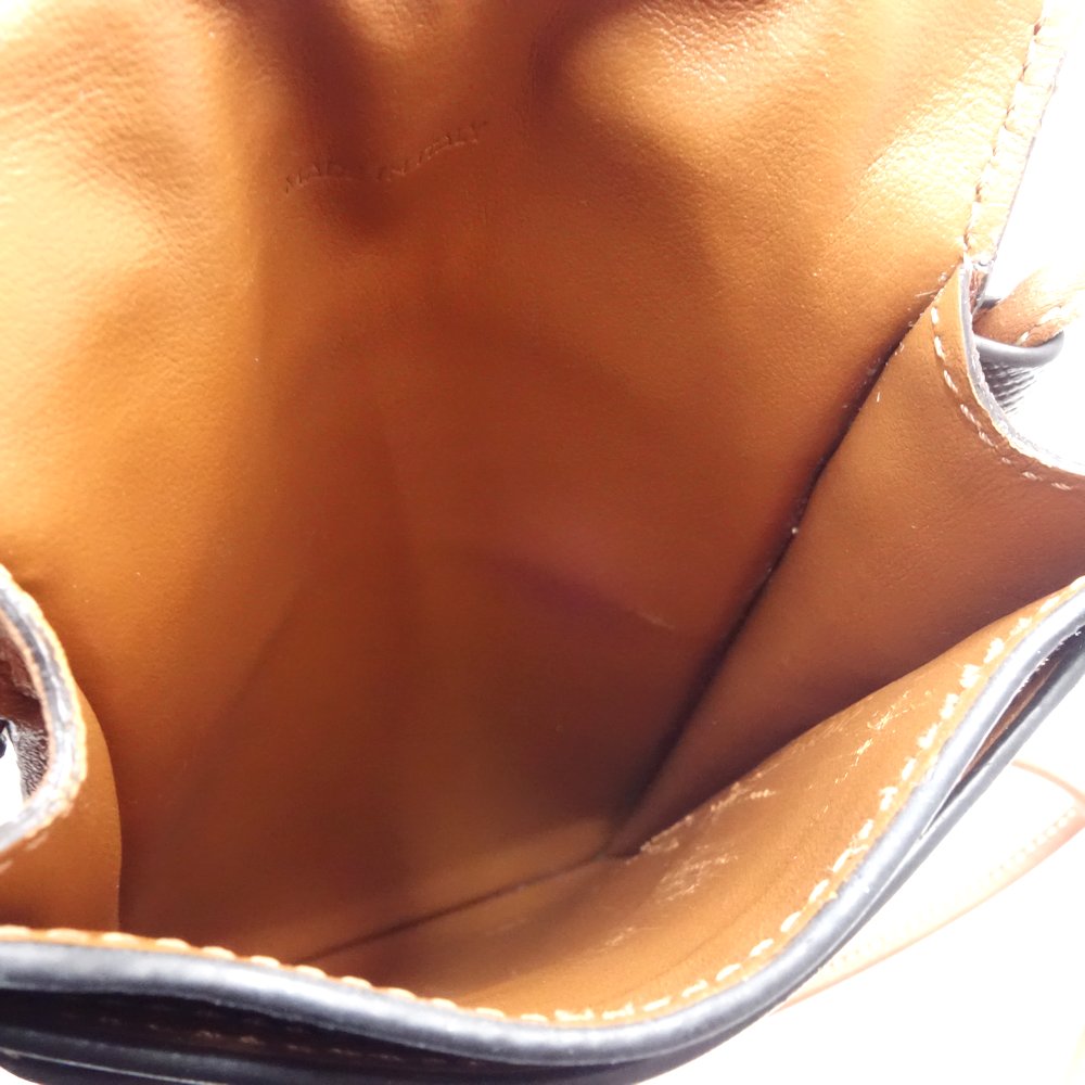 フォンショルダー スマホケース トリオンフ 10G332CQD ポシェット キャンバスxレザー タン/180639【中古】